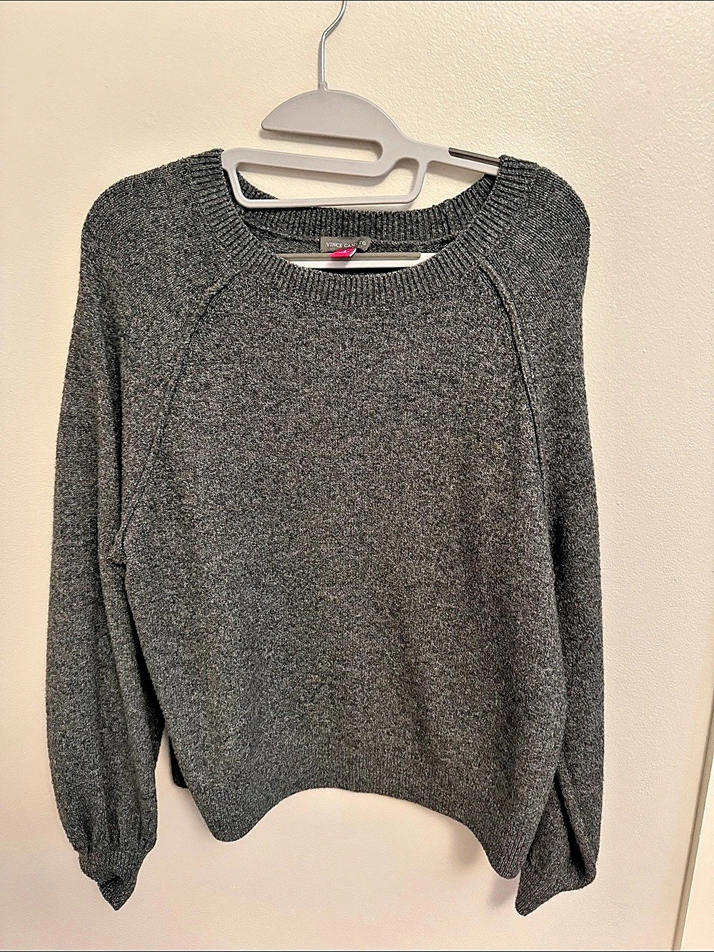 Vince Camuto Gray Crew Neck Sweater